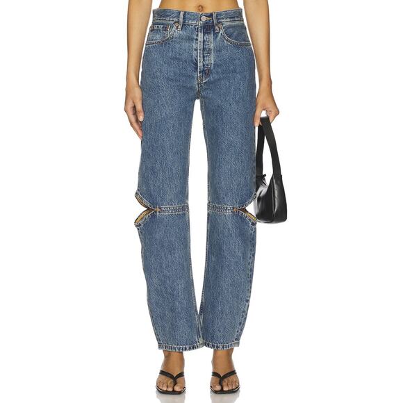 Still Here NWT Cowgirl High Rise Button Fly Classic Blue Jeans Size 24 - Picture 1 of 8
